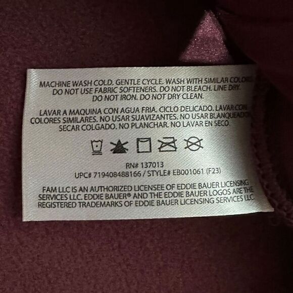 Eddie Bauer Men's Sweater Fleece Size Small - Picture 14 of 16